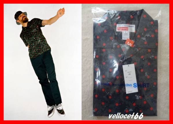 Dill надеты Supreme Comme des Garcons 2013 Loop Collar Shirt XS NAVY новый товар CDG Comme des Garcons 