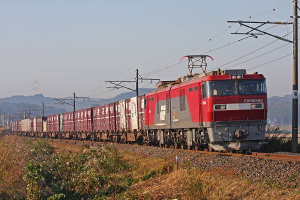 HD) 青森を行く、金太郎牽引高速貨物列車 EH500 Part.5(H級電気