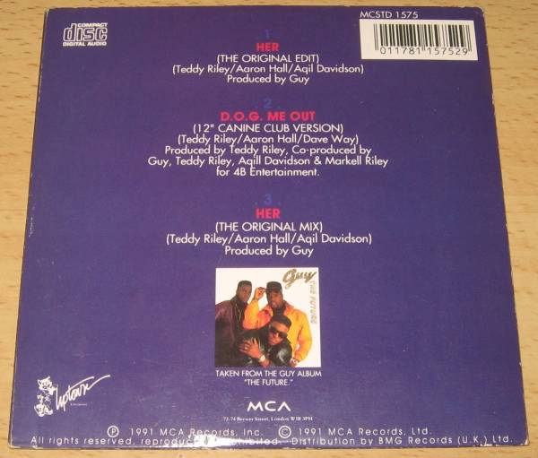 ★CDS★Guy/Her★DOG Me Out (Canine Club Version)★Teddy Riley★Aaron Hall★レア★D.O.G.★ガイ★CD SINGLE★シングル★