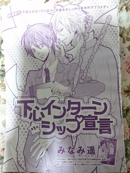 ヤフオク Bl雑誌切抜 みなみ遥 下心インターンシップ宣言