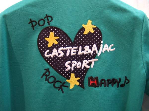 * [ new goods * unused ] Castelbajac polo-shirt with short sleeves green *