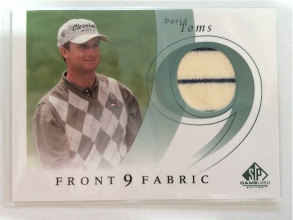 送料込FRONT9FABRIC David Toms ゴルフ シャツカード_画像1