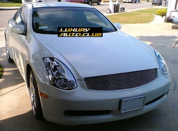 2003-2007 インフィニティ G35 スカイライン ク－ペ ビレットグリル メッキ 専用設(shè)計 外裝カスタムパ－ツ エアロ 北米スタイル