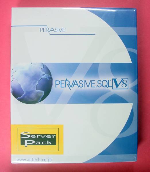 【873】4521889029303 Pervasive.SQL 8 Server per CPU 新品 未開封 for Windows NT4.0 Linux NetWare パーベイシブ データベース サーバー