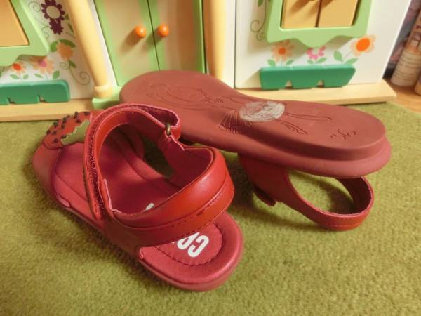★カンペール新品サンダル TWS 赤×苺モチーフ 36 KiDS★即決