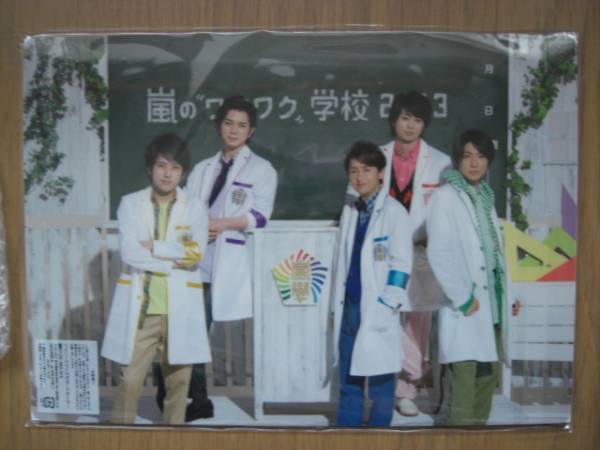 ★嵐?「ワクワク學(xué)校2013」?Ａ4版レポート用紙?下敷き付き