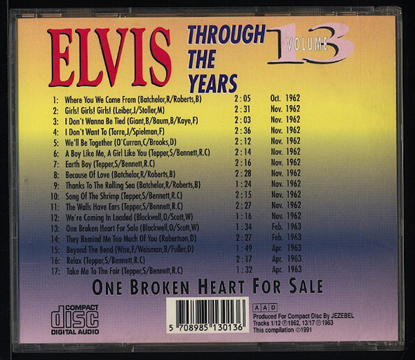 CD[ Elvis Presley / Elvis Through The Years Vol 13 ]