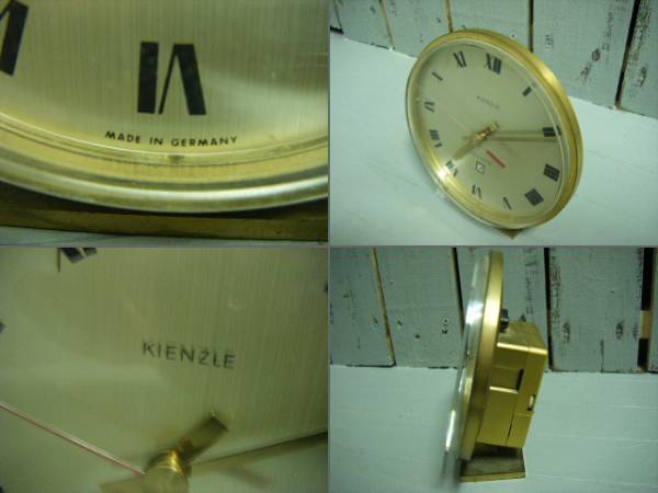 QM699 【値下げ】 キンツレ KIENZLE ドイツ製 高級置時計 電池式 ジャンク扱_画像2