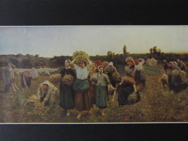 Recall Of The Gleaners/Jules Breton super rare 100 year front. book of paintings in print ..