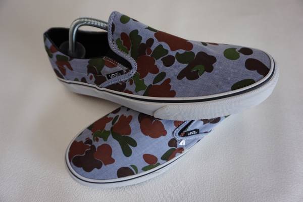 SALE!! VANS SLIPON 水色ベース HBT 迷彩 US5 (23cm) アメリカ企画限定!! バンズ スリッポン_画像2