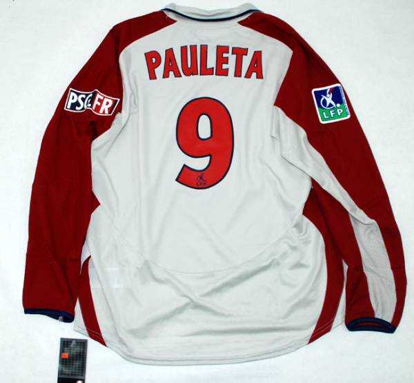 2006-07 PSG Away S/S No.9 PAULETA Player Issue League 1 06-07  Paris-Saint-German