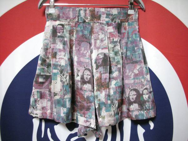  Hysteric Glamour *andy Anne timona Liza Skull flower scratch pattern short pants culotte skirt 
