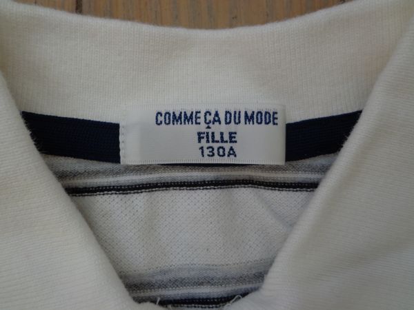  Comme Ca Du Mode * изысканный окантовка безрукавка рубашка-поло *130