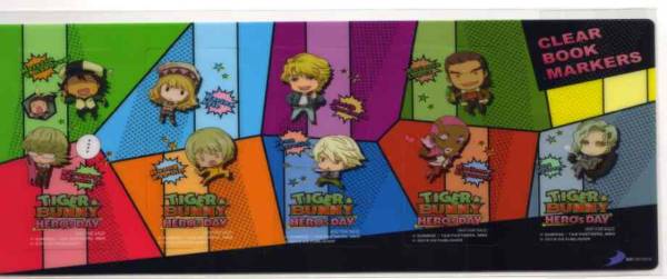 TIGER&BUNNY Tiger &ba колено привилегия Mini рекламная закладка быстрое решение 