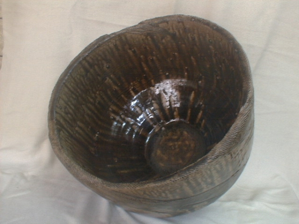 .. сильный глазурь большой ваза для цветов 25x35cm 11.2kg водяная лилия горшок с водой огонь горшок 