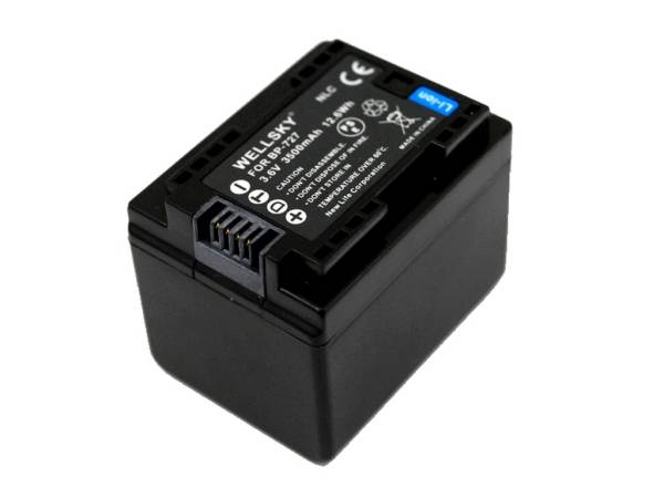 新品 殘量表示可 Canon BP-727 互換バッテリー HF R52 / HF R62