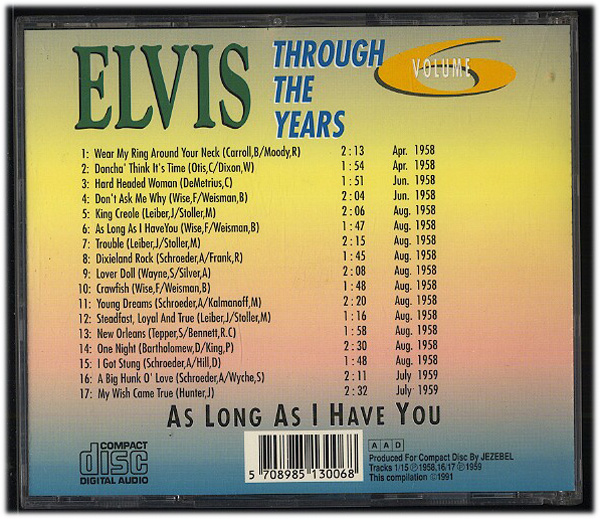 CD[ Elvis Presley / Elvis Through The Years Vol 6 ]