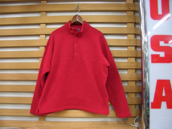 ★PATAGONIA / MICRO FLEECE / パタゴニア マイクロフリース /ハーフスナップ / MADE IN USA / 98年激レア 希少 /赤 / M寸★