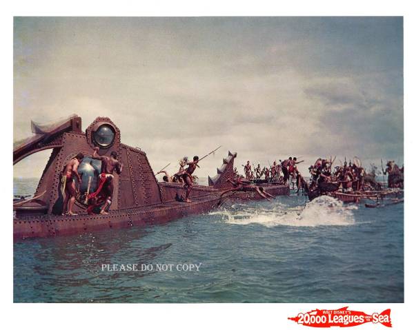 1954年映画 海底二万哩 ノーチラス号 ロビーカード 3枚付き