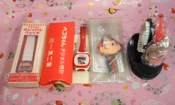 不二家ペコちゃん☆彡1980年代～2001年景品ウォッチ腕時(shí)計(jì)