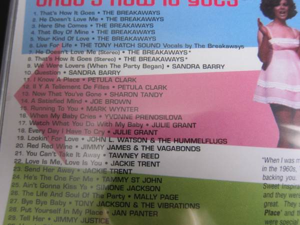 ブレイカウェイズ　パイ・アンソロジー BREAKAWAYS SANDRA BARRY　６０S　ガールズ CD EU盤　モッズ　オールディーズ　即決_画像2