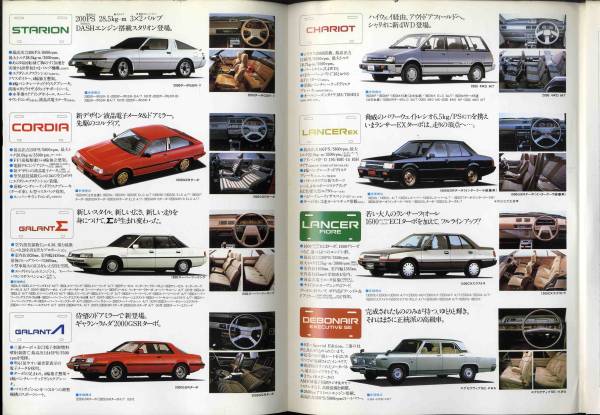 【b1129】84.6 三菱の乗用車?商用車総合パンフレット