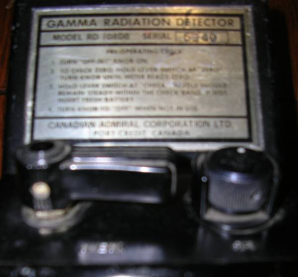 no.1 カナダ軍GAMMA Radiation Detector/放射能探知機_画像3