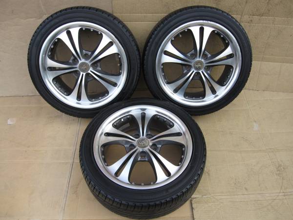 ★☆SPORSH WHEELS 17インチ アルミホイール タイヤ付 3本のみ☆★_画像1