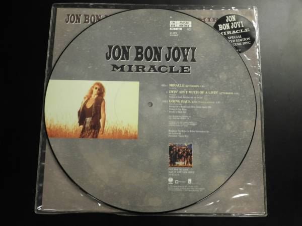 BON JOVI, JON / MIRACLE (PIC.) UK record 12 inch (R252)
