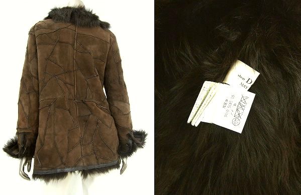 d beautiful goods *shop DADA* finest quality Toscana mouton * fur * reverse side .. fur attaching * wonderful coat *38 number * lady's 
