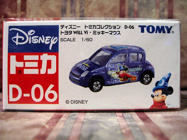 * Disney Tomica D-06 Toyota WiLL Vi Mickey Mouse синий 