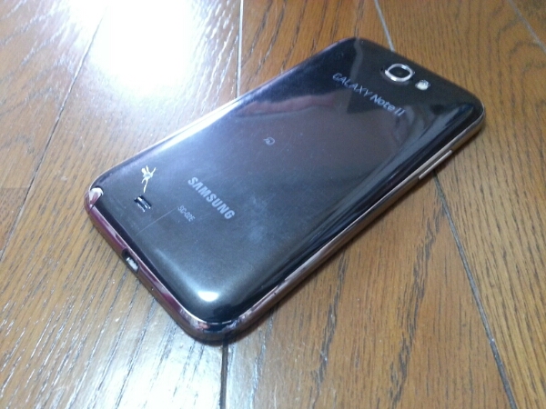 即落/即発!!中古品 SC-02E Galaxy Note 2 ブラウン_画像2