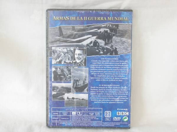 [DVD(PAL) Europe version ]ARMAS DE LA II GUERRA MUNDIAL III (BBC) - CAP. 5-6*Weapons of World War II* Spanish English 