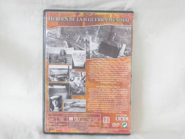 [DVD(PAL) Europe version ]HEROES DE LA II GUERRA MUNDIAL V (BBC) - CAP. 9-10*Heroes of World War II* Spanish English 