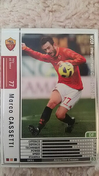 WCCF10‐11 白 マルコ?カッセッティ ローマ