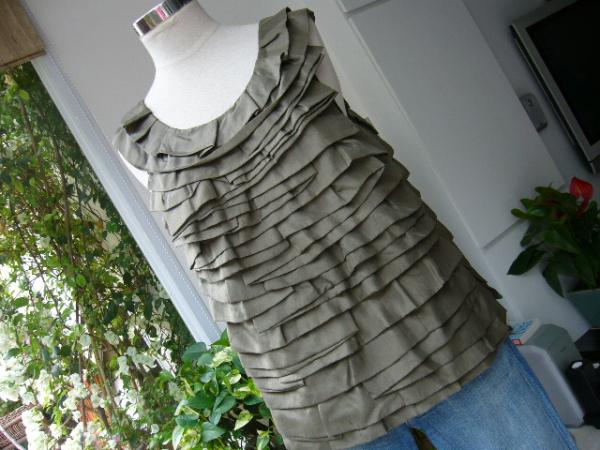 CHLOE Chloe. полная распродажа шелк топ * Schic . хаки 