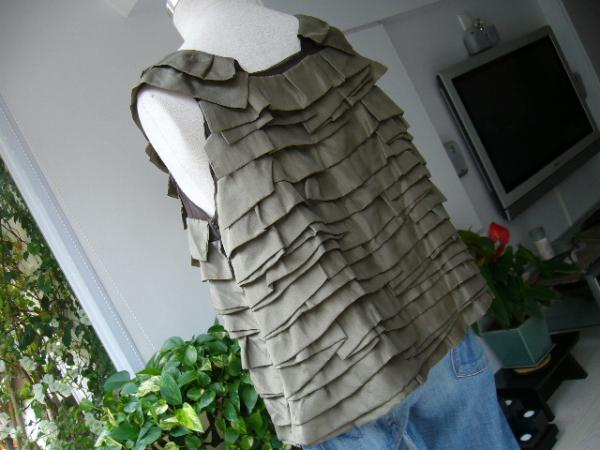 CHLOE Chloe. полная распродажа шелк топ * Schic . хаки 