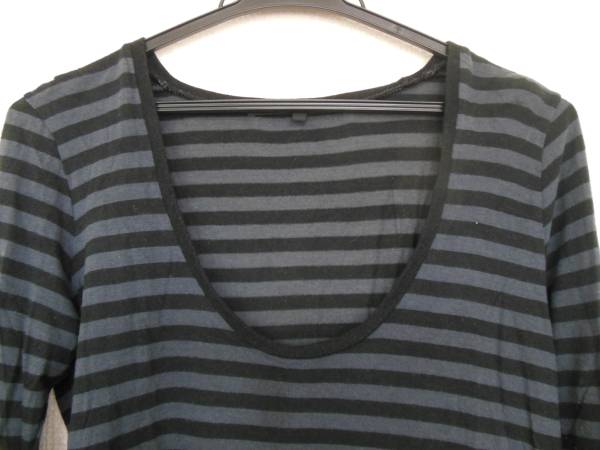 【AZUL BY MOUSSY】 ボーダー 長袖カットソー サイズM