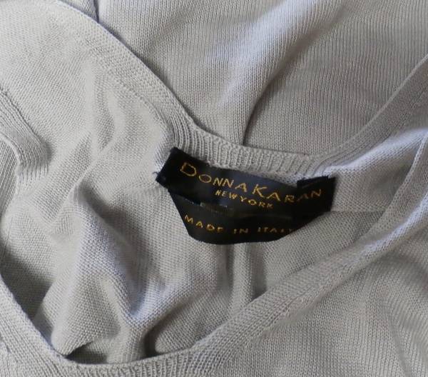 【11395】　DONNA　KARAN●シンプル系グレー（タンクトップ)