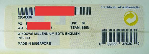 【718】 4988648105997 Microsoft Windows Me Retail English New Millennium マイクロソフト ウィンドウズ ミレニアム リテール版 英語(yǔ)版
