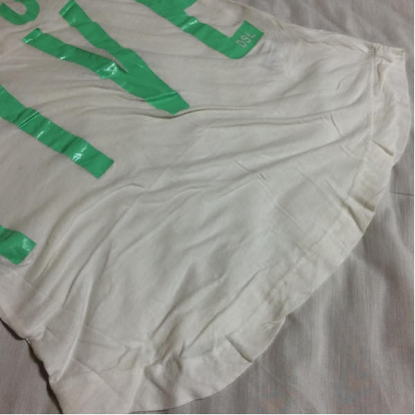 送料無料　55DSL FIFTY FIVE DIESEL ディーゼル オフショルダー ロング Tシャツ ワンピース フィフティーファイブ 白 美品