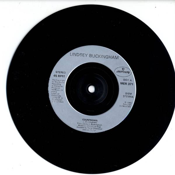 Lindsey Buckingham 「Countdown」英国MERCURY盤EPレコード_画像2