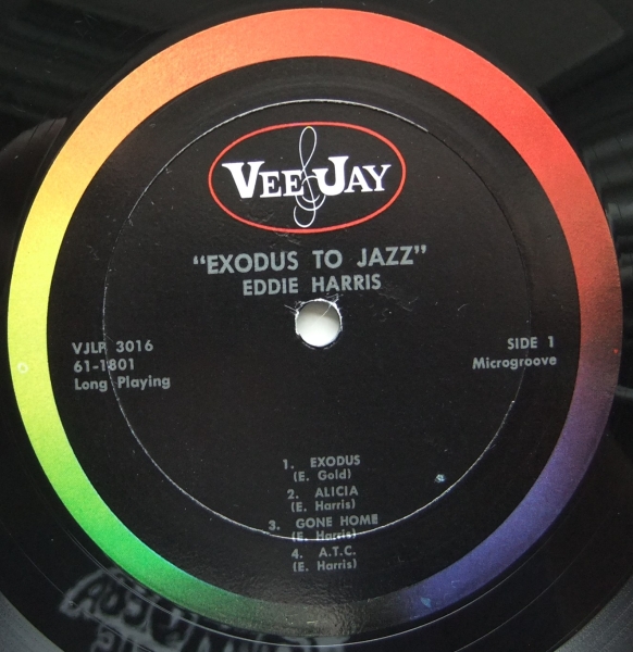 ◆ EDDIE HARRIS / Exodus To Jazz ◆ Vee Jay LP-3016 (color) ◆_画像3