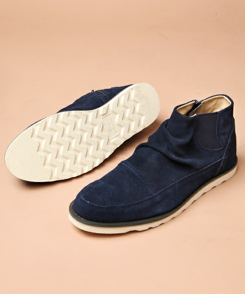  new goods 1 to 10 people side Zip suede boots navy 27