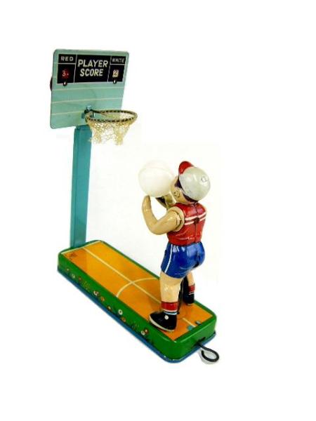 メーカー直売所 昭和30年代【バスケットプレーヤー・アサヒ玩具】 ビンテージ 人間