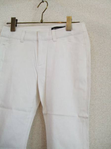 QUEENSCOURT白7分丈スリムパンツ（USED）12515②)