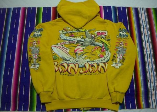 １９８６年制 RON JON FLORIDA HANESロンジョン オールドサーフ サーフィン ヘインズ パーカーMADE IN USA VINTAGE SURFING SURFER DOGTOWN
