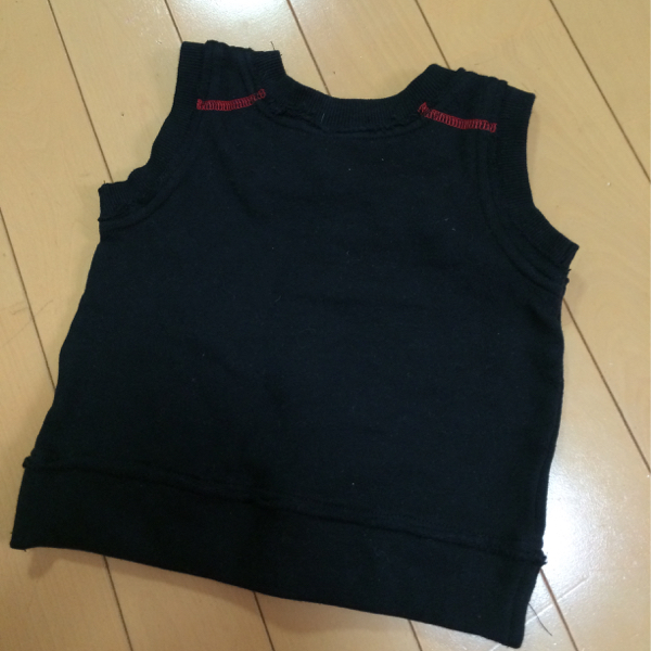 新品◆ドクロ◆里起毛スウェットベスト◆90スカル
