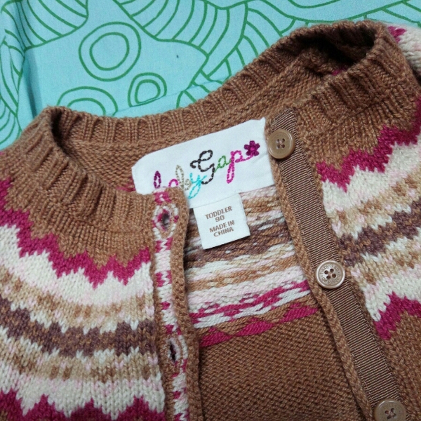 ベビーギャップ　カーディガン　ブラウン　90 gap