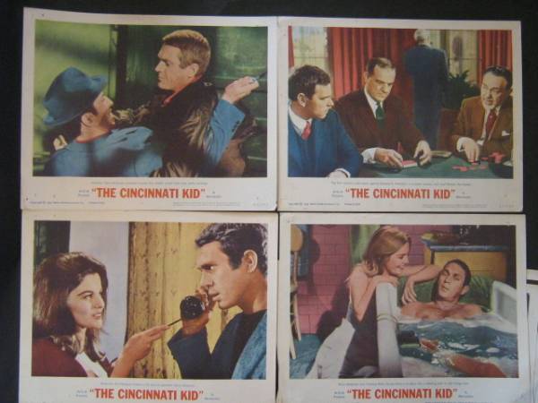 シンシナティキッド　米国版.映画ロビーカード 全8枚 1965年　オリジナル版_画像1
